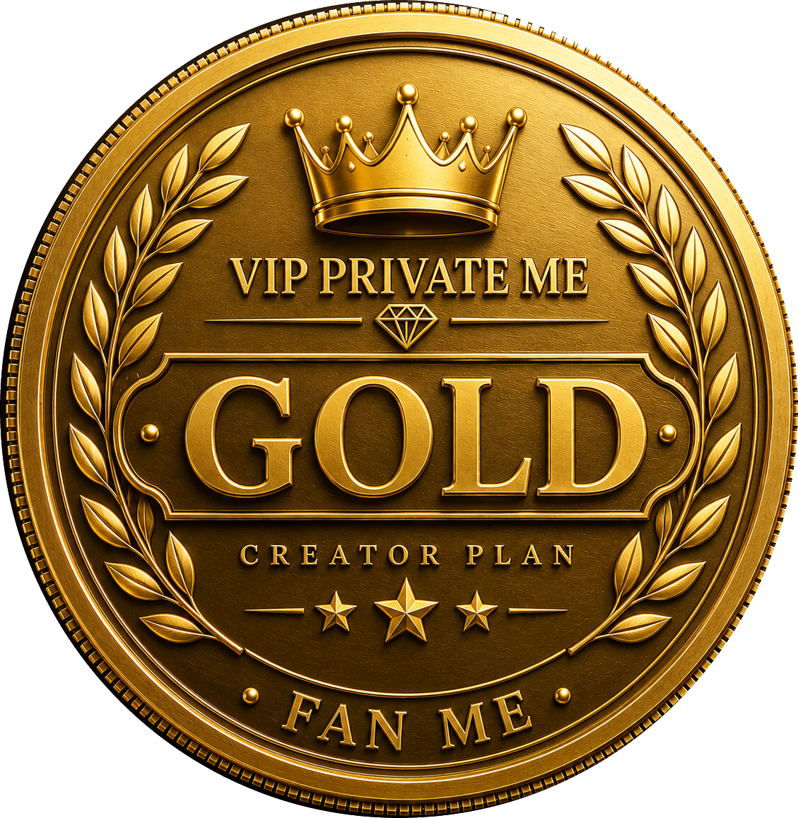 Gold membership medallion