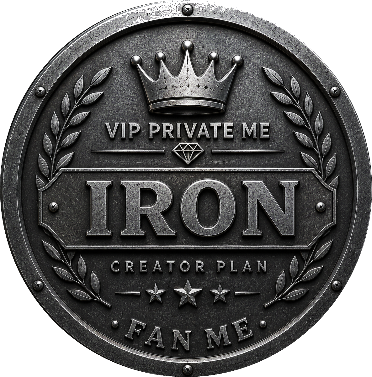 Iron membership medallion
