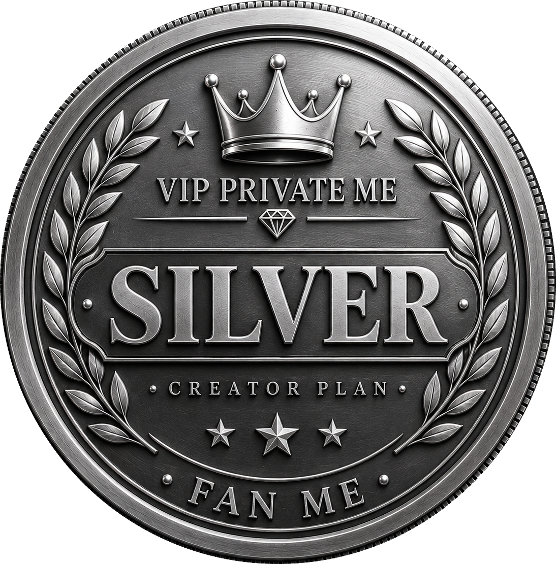 Silver membership medallion